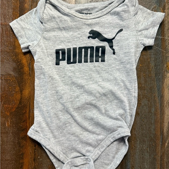 Puma Onesie Duo - Gray with Black and Black with Red logo—-EUC - Picture 4 of 6